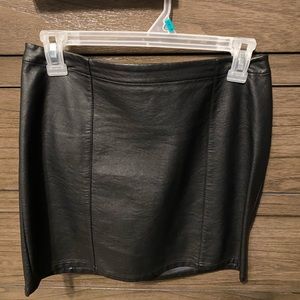 Size M- leather skirt